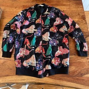 Zara Multicolor Animal Print Blazer